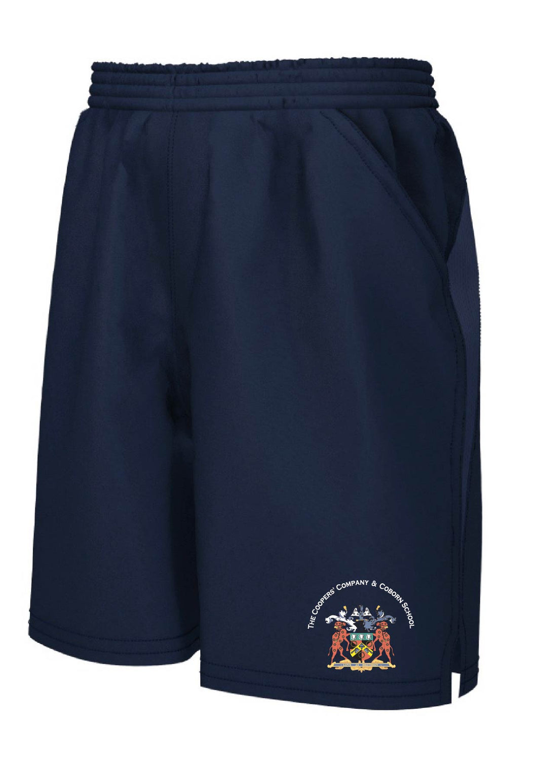(D) Navy PE shorts